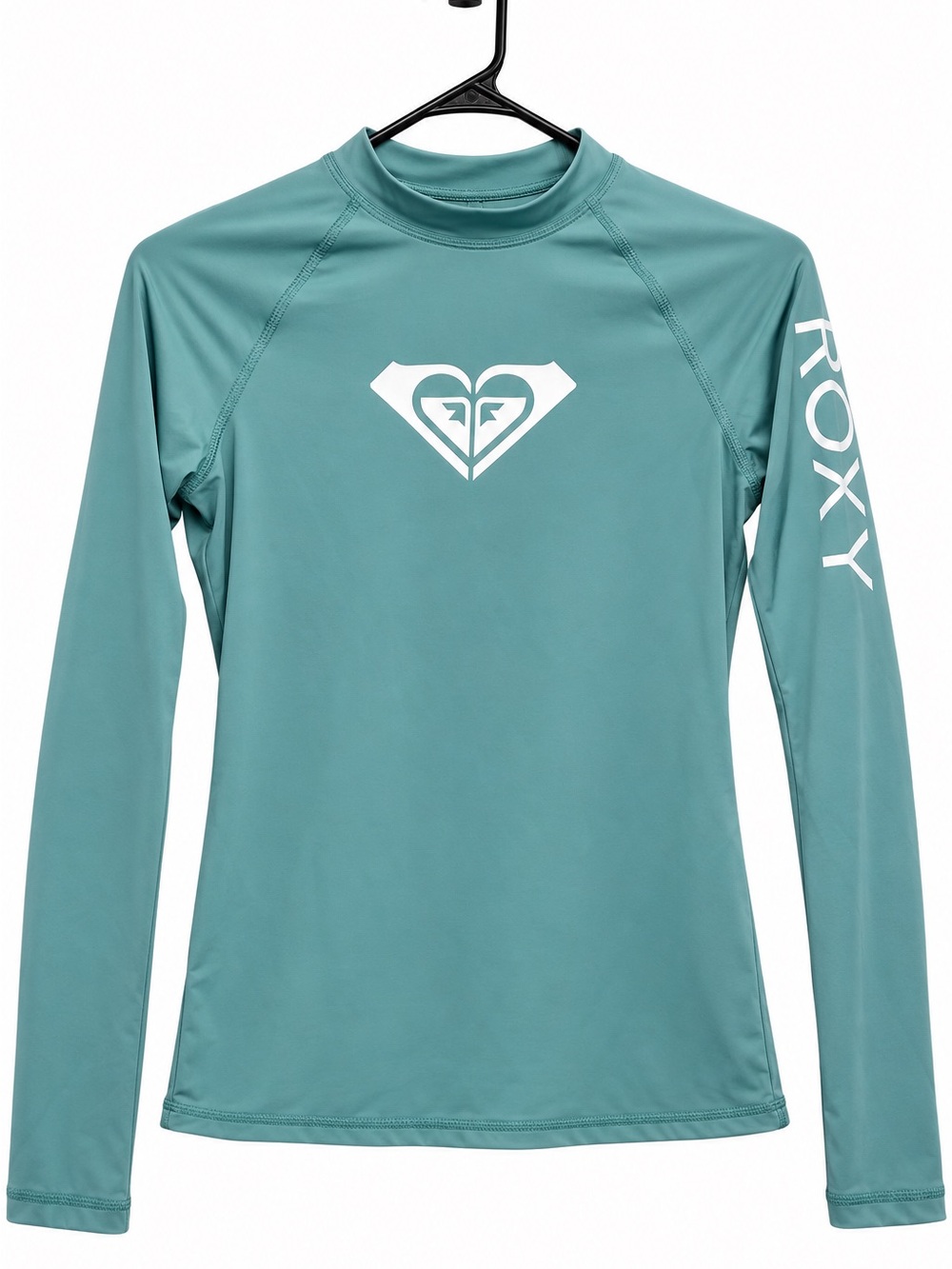 Roxy Whole Hearted LS Women’s XS Teal Long Sleeve UPF 50 Rashguard NWT